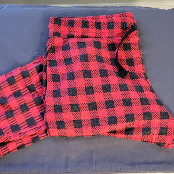 JACLYN INTIMATES PAJAMA PANTS-RED & BLACK CHECKERED-SOFT AND FEEL GOOD - SIZE XL - Picture 6 of 11